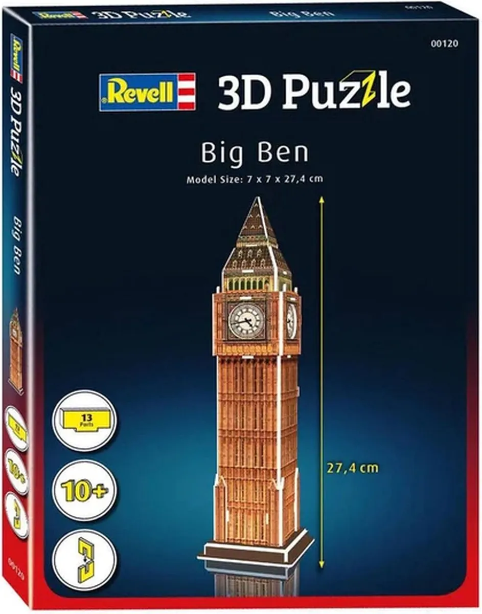 Revell Big Ben 3D Puzzel 13 Stuks - Multi
