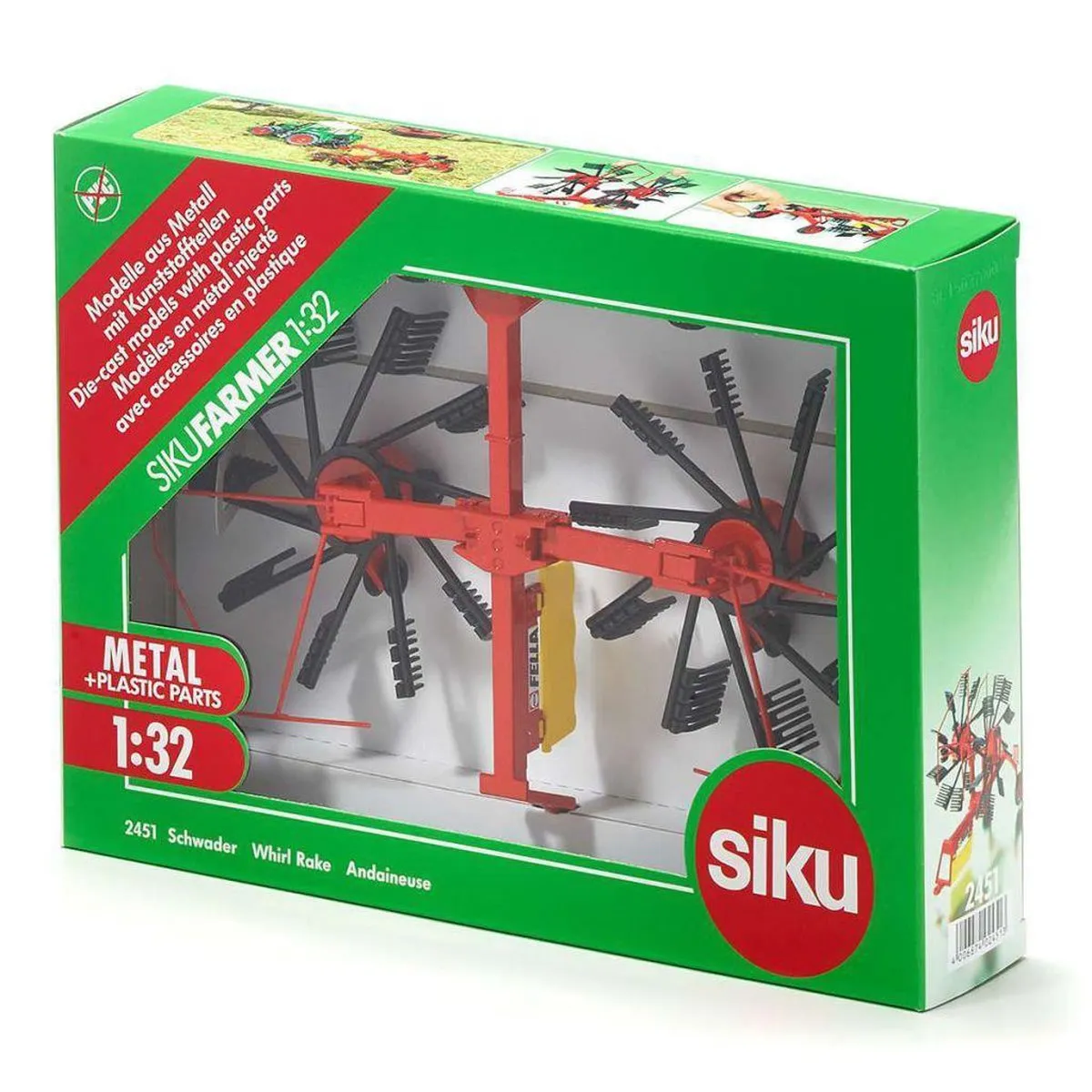 SIKU 2451 Fella Zwadhark 1:32 - Rood
