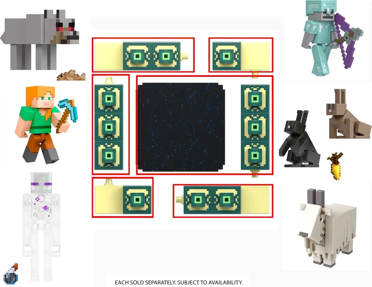 Mattel Minecraft GTP08 Speelgoedfiguur - Multicolor
