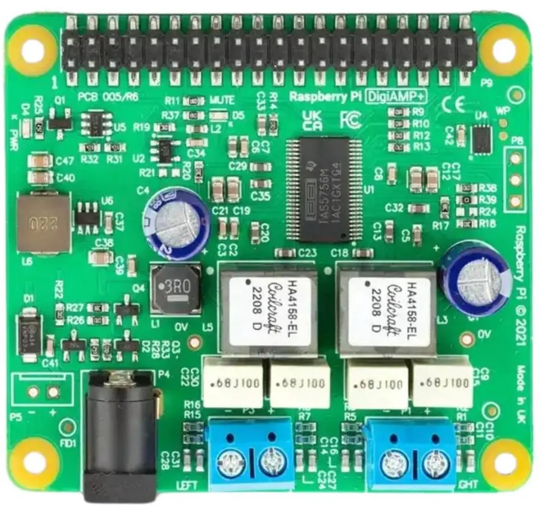 Raspberry Pi IQaudio DigiAMP+ SC0928 Geluidskaart