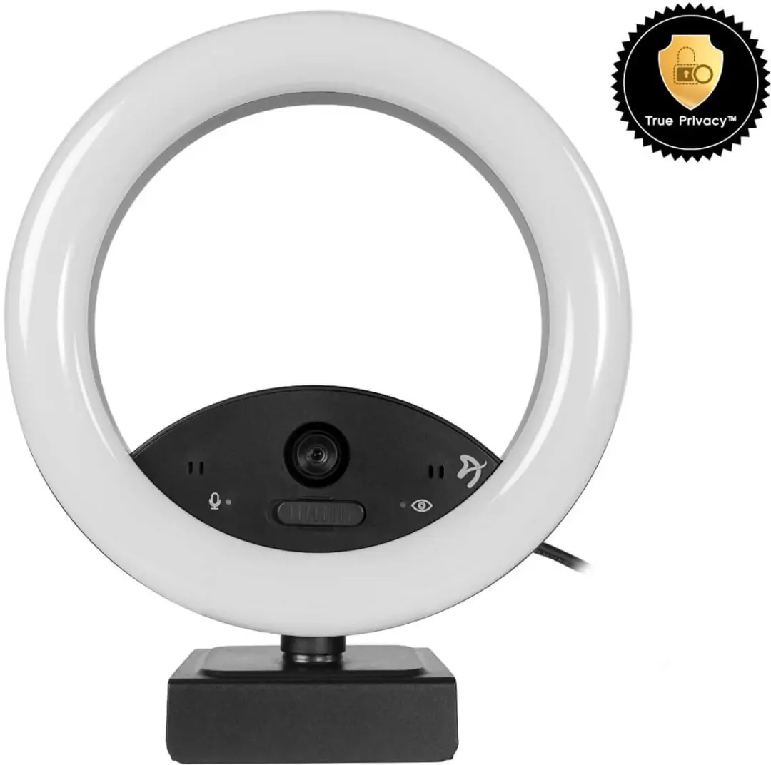 Arozzi Occhio True Privacy™ Webcam met Ring Light