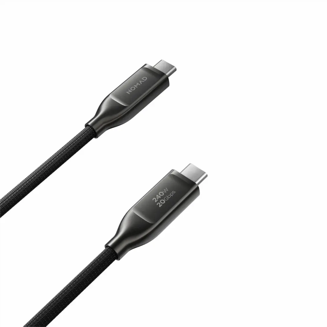 NOMAD USB-C Kevlar Kabel V3 240W - USB4 20Gbps - Zwart