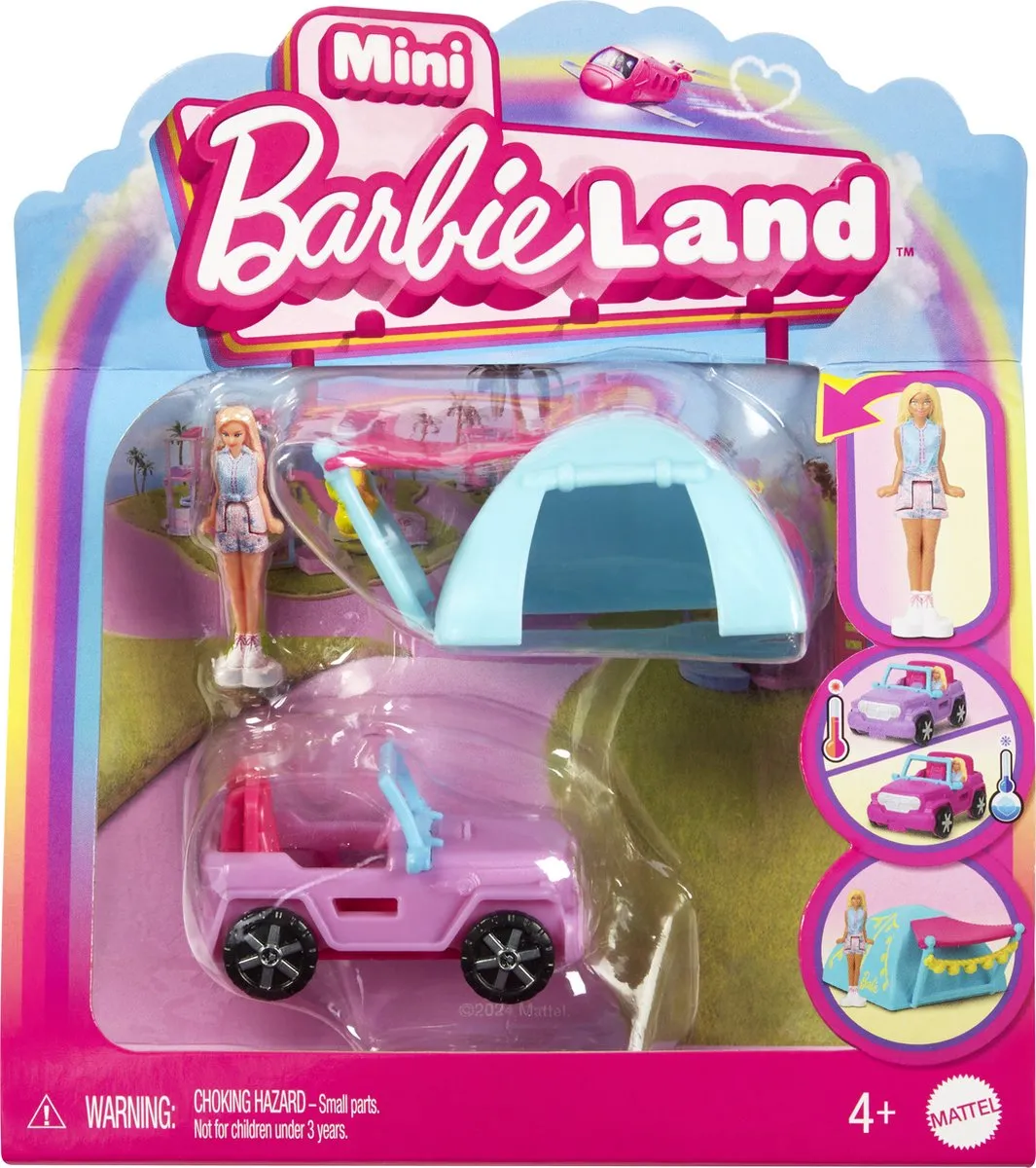 Barbie Mini BarbieLand Pop & Voertuig HYF43
