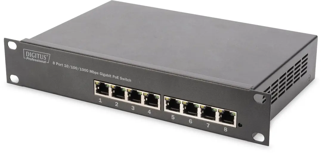 Digitus DN-95317-1 8-poorts Unmanaged Gigabit Switch PoE