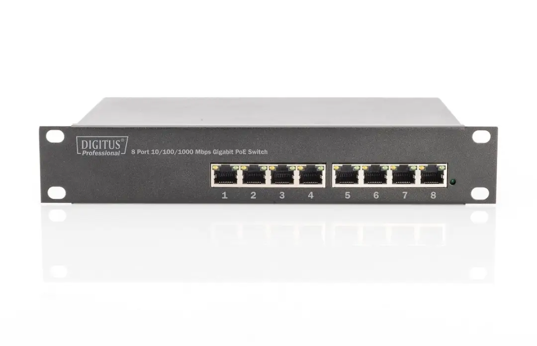 Digitus DN-95317-1 8-poorts Unmanaged Gigabit Switch PoE - 80W
