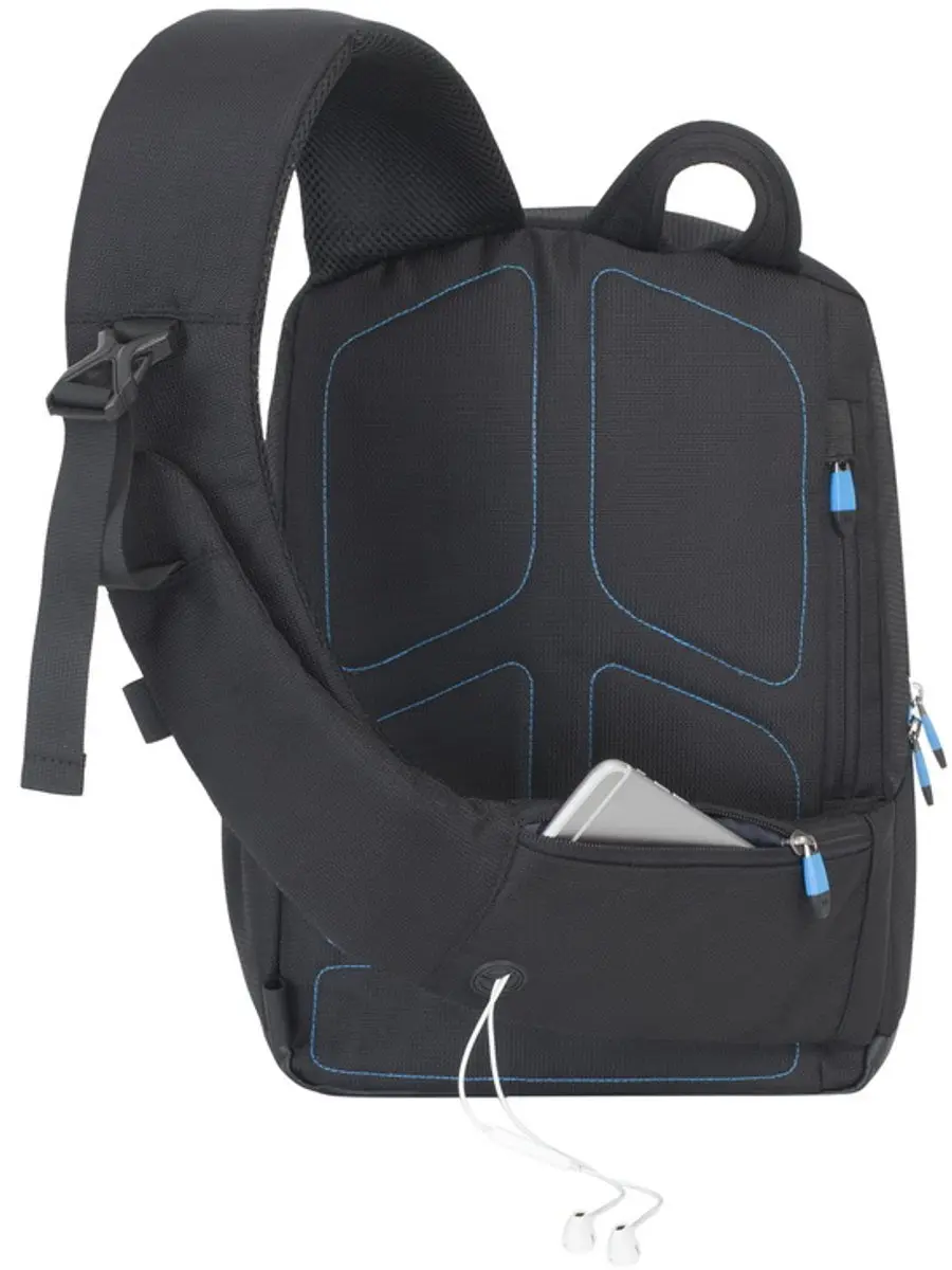 RivaCase 7870 Sling Rugzak - 13.3" Laptop - Zwart - afbeelding 3 van 6