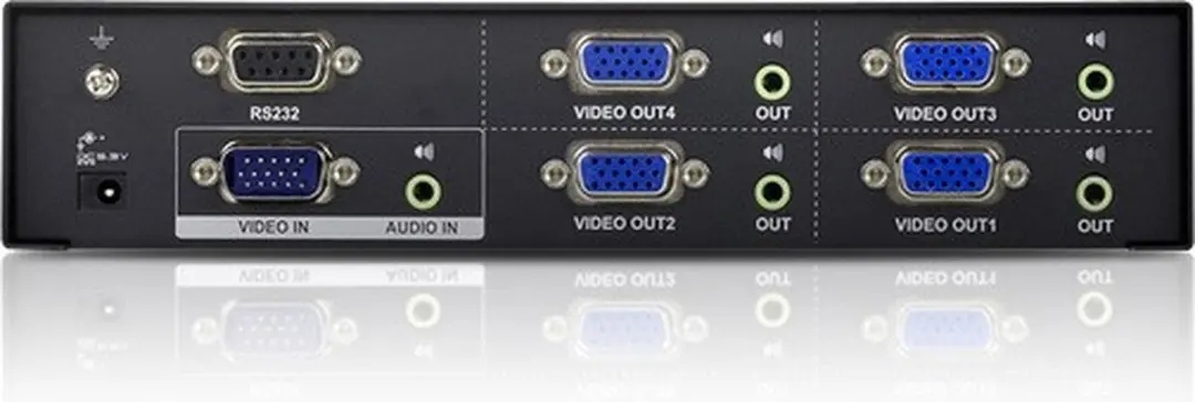 ATEN VS0104 VGA Video Splitter - 4-voudig - Zwart