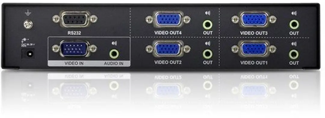 ATEN VS0104 VGA Video Splitter - 4-voudig - Zwart