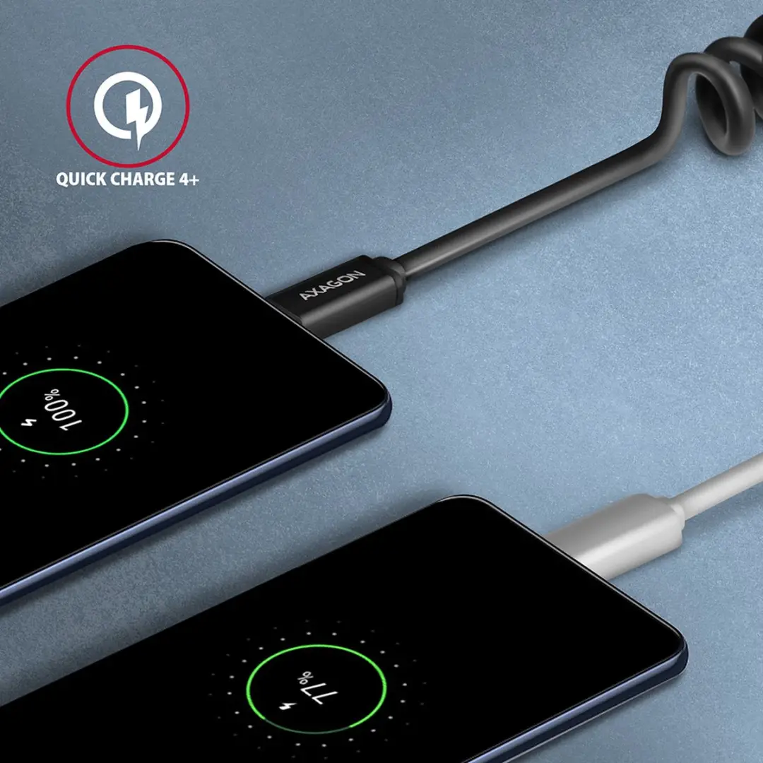 Axagon BUCM-CM10TB USB-C Kabel 0,6m - 2.4A - Zwart