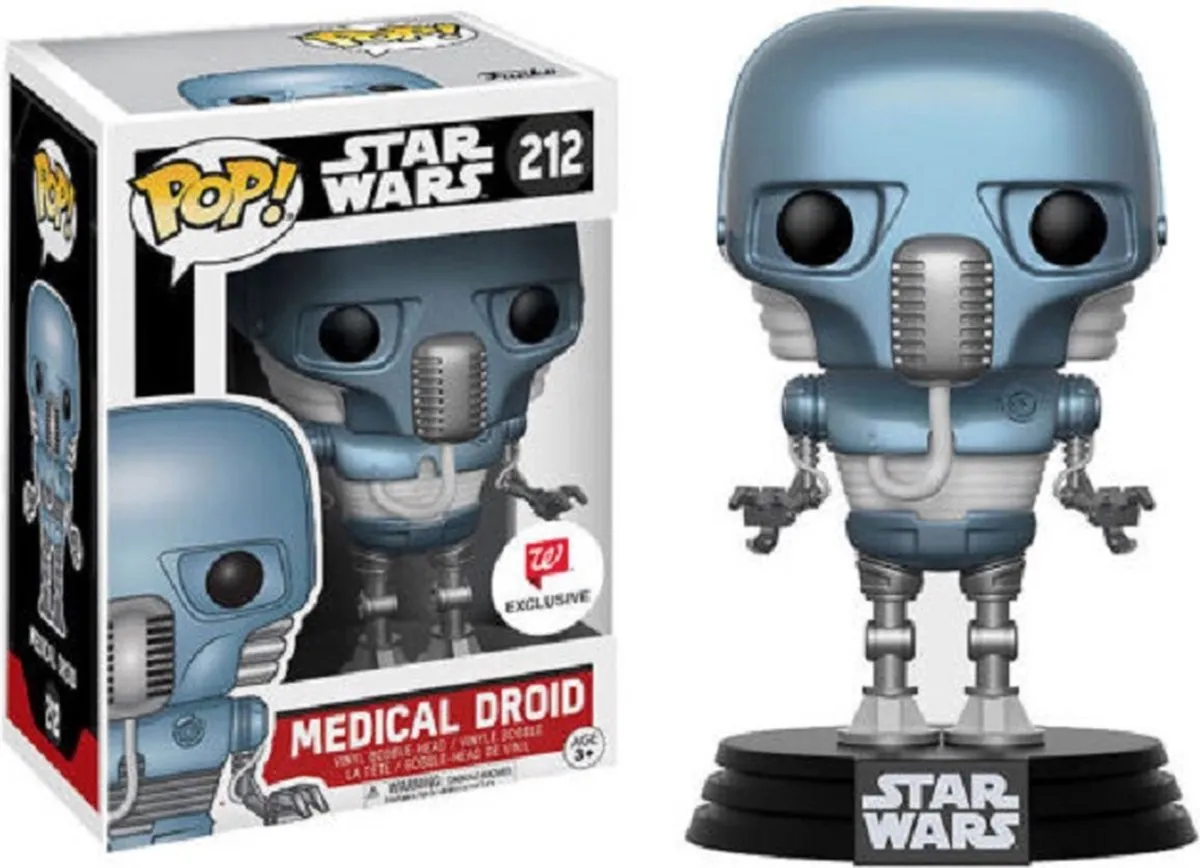 Funko Pop! Star Wars Medical Droid #212 Walgreens Exclusief - Blauw - afbeelding 2 van 2