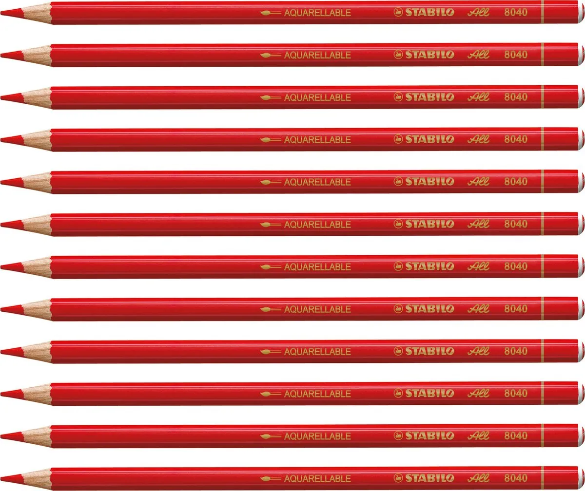STABILO All Speciaal Kleurpotlood Rood - 12 Stuks