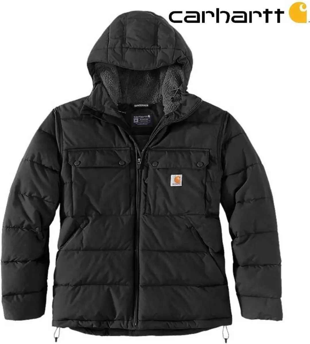 Carhartt Rain Defender Montana Insulated Zwart Winterjas Heren Maat XXL (valt al