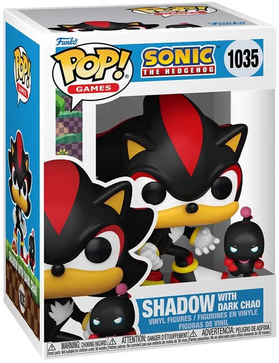 Funko Pop Games Sonic the Hedgehog Shadow met Dark Chao - 9,5 cm