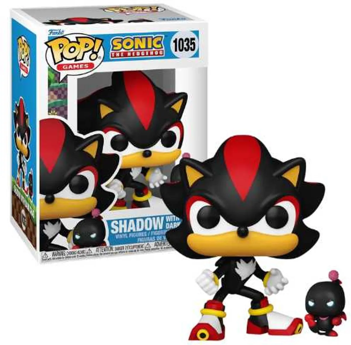 Funko Pop Games Sonic the Hedgehog Shadow met Dark Chao - 9,5 cm