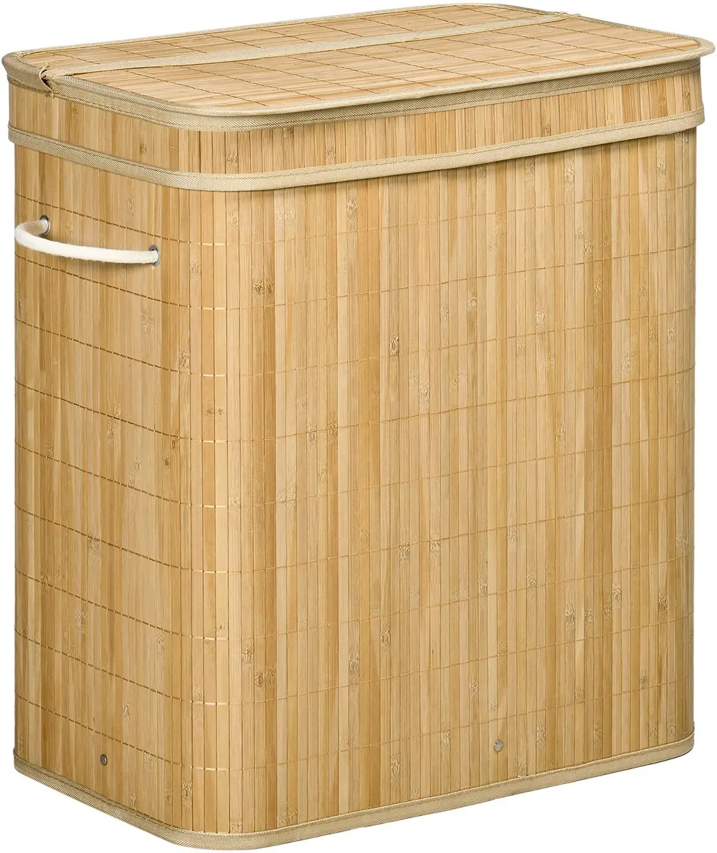 Homcom Wasmand Bamboe 54x35x60cm