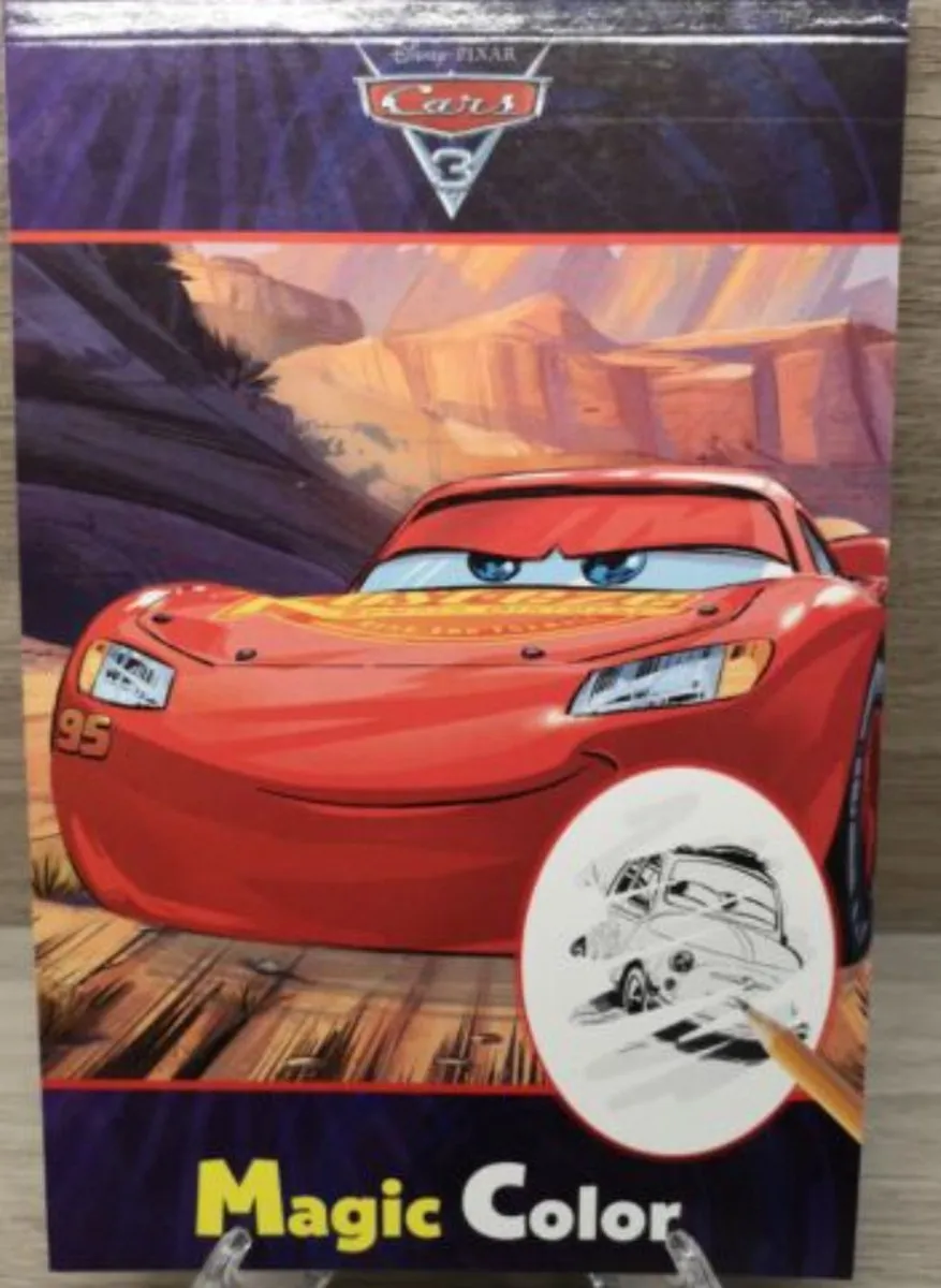 Disney Cars 3 Tover Kladblok - 22 Pagina's - Zwart/Wit
