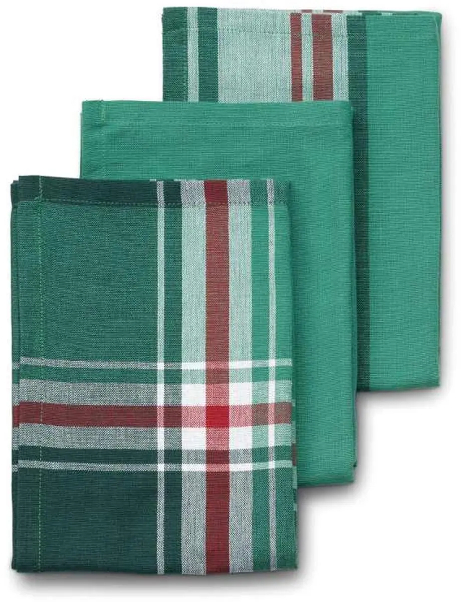 Kela Pasado Afdruipdoekje Smaragdgroen 3 Stuks 65x45cm