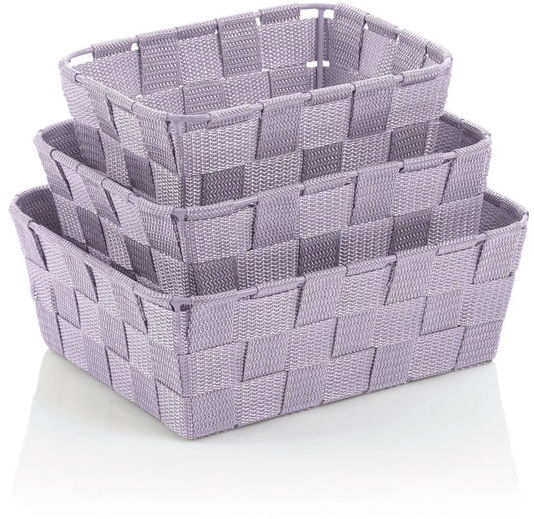 Alvaro PP-mand, set van 3 stuks, paars