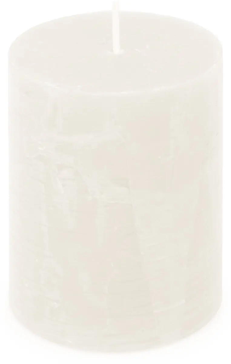 Spaas Rustieke Pillarkaars - 8 Stuks Wit