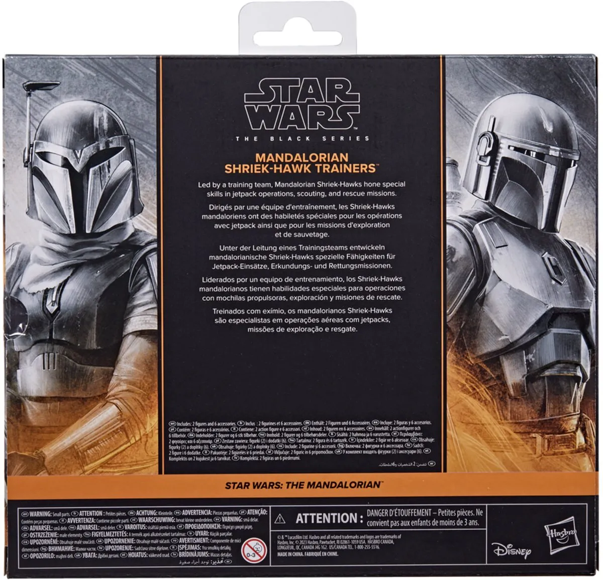 Hasbro Star Wars The Mandalorian Black Series Shriek-Hawk 2-Pack - 15cm - Multi