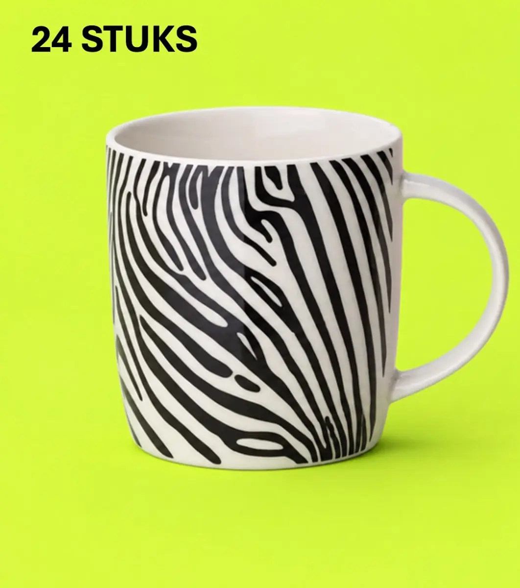 Cosy&Trendy Strepen Mokken Set van 24