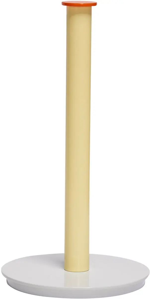Hubsch Keukenrolhouder play grijs/geel 15xh28cm