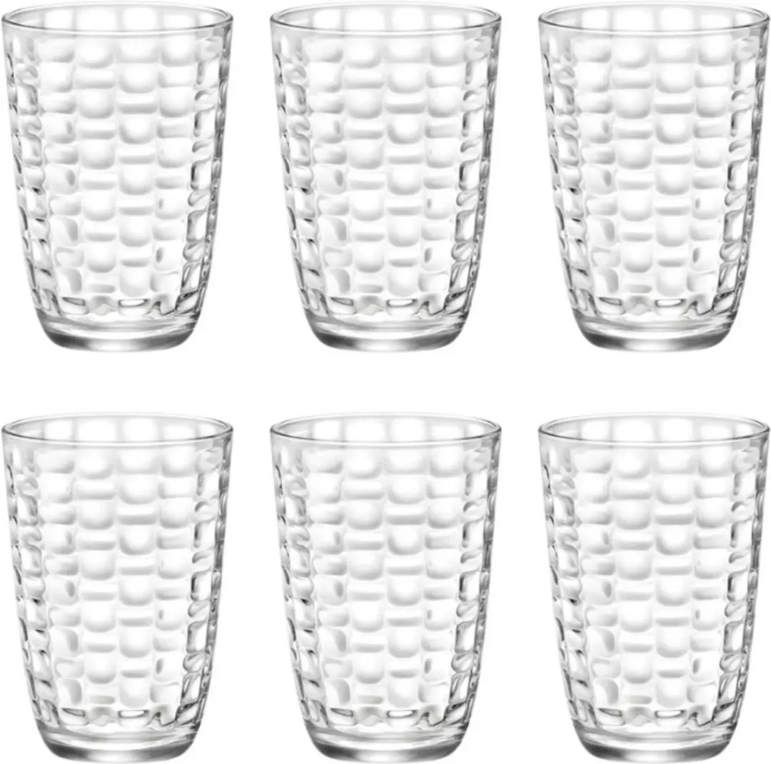 Glazenset Bormioli Rocco Mat 6 Stuks Transparant Glas 390 ml