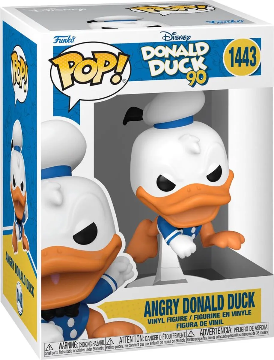 Funko Pop! Angry Donald Duck - Mickey & Minnie 90th Anniversary 75723 - Multicolor - afbeelding 6 van 6