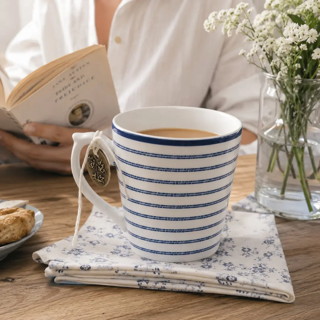 Laura Ashley Blueprint Mok 22cl - Candy Stripe