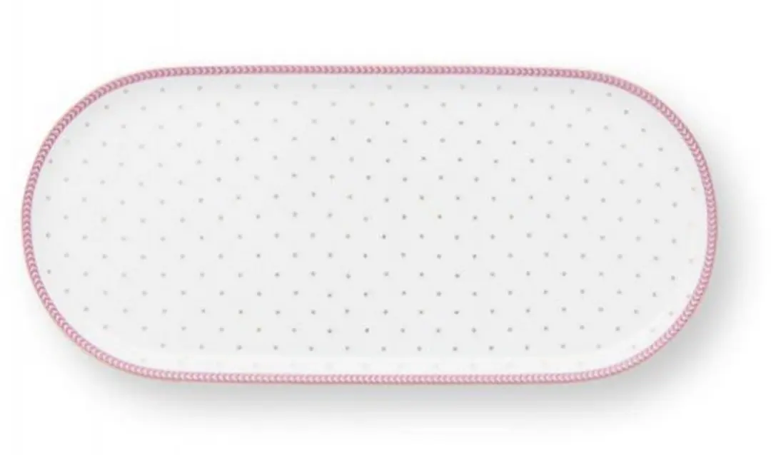 Pip studio jolie pink onderbordje voor melk en suikerpotje 25x12cm