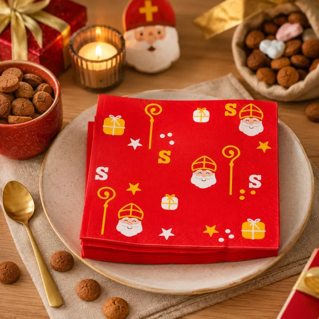 Duni Sinterklaas thema servetten