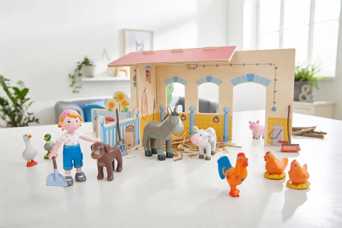 Haba Little Friends Junior Speelset Boerderij 35cm - Multicolor