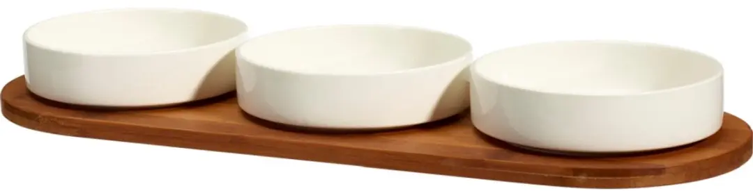 Serveerset voor hapjes, 4-delig