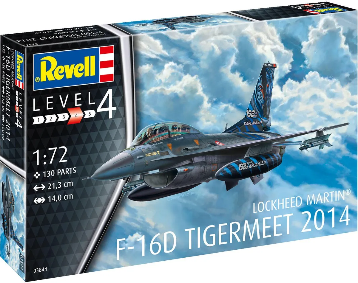 Revell 03844 F-16D Tigermeet Modelbouwpakket 1:72 - Multi