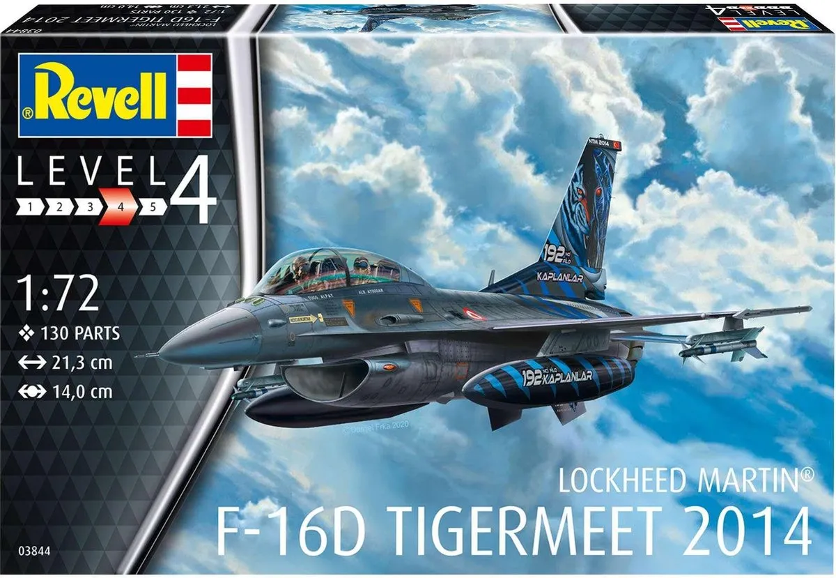 Revell 03844 F-16D Tigermeet Modelbouwpakket 1:72