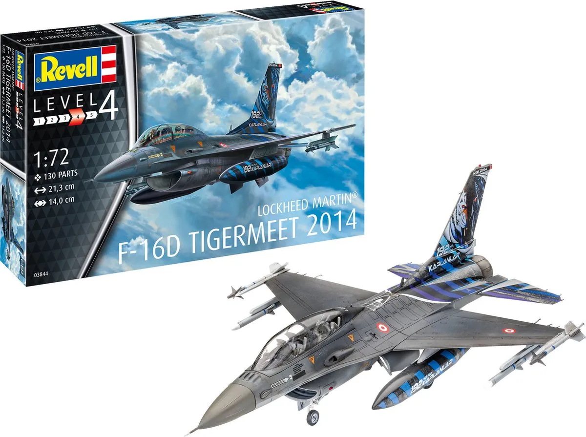 Revell 03844 F-16D Tigermeet Modelbouwpakket 1:72 - Multi