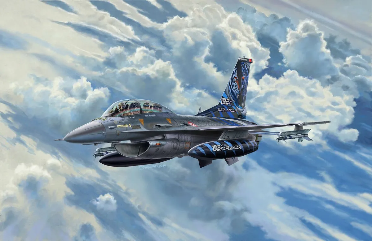 Revell 03844 F-16D Tigermeet Modelbouwpakket 1:72 - Multi