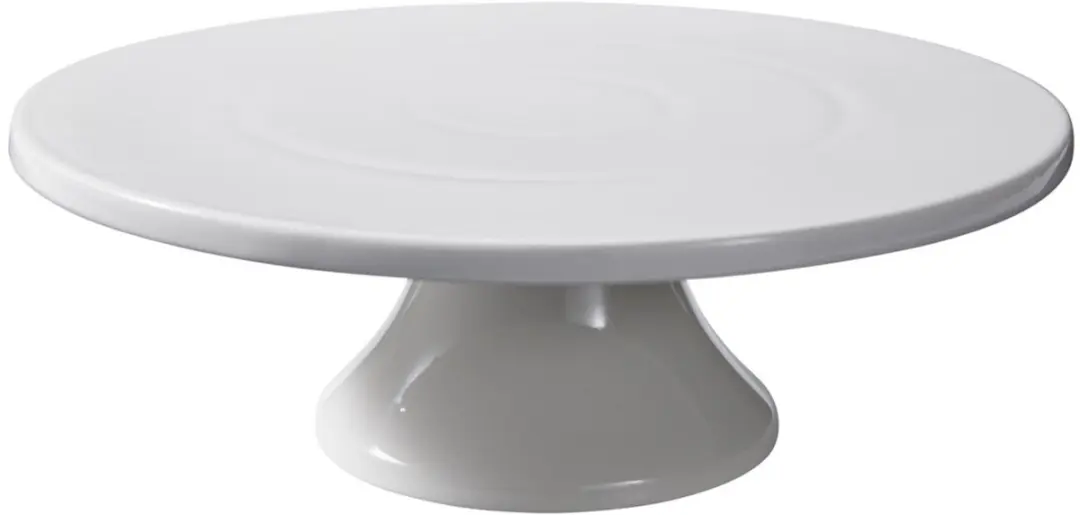 Taartplateau van porselein, 28 cm, wit