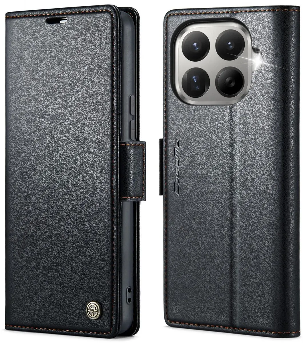 CaseMe Wallet Case met Anti-RFID Kaarthouder en Magneetsluiting voor Xiaomi 17T