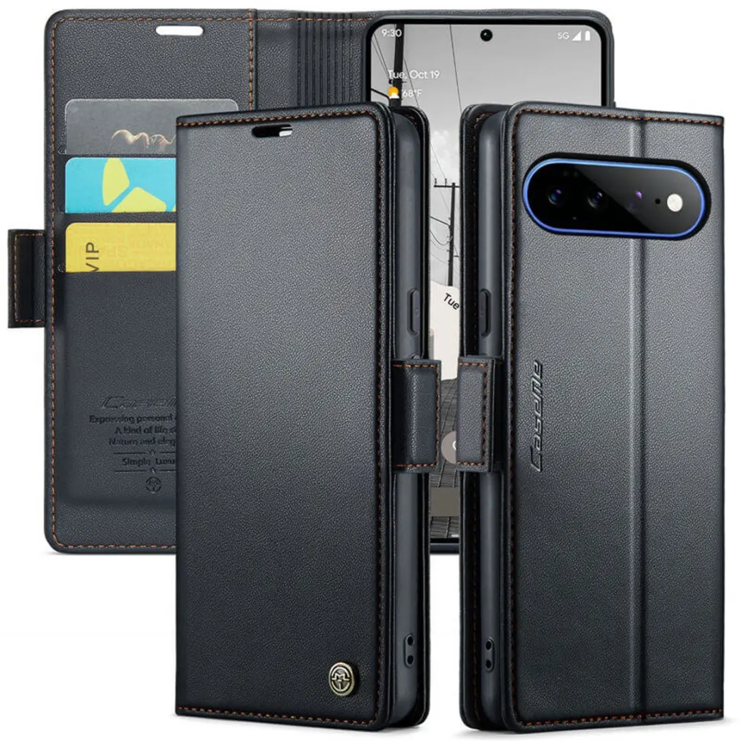 CaseMe Wallet Case met Anti-RFID Kaarthouder en Magneetsluiting voor Pixel 11 Pr