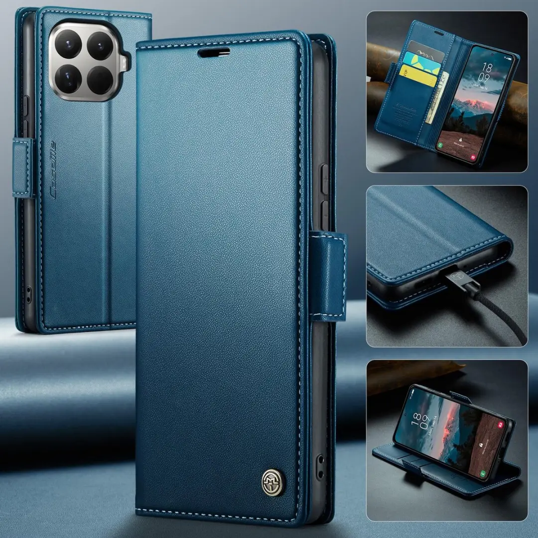 CaseMe Wallet Case met Anti-RFID Kaarthouder en Magneetsluiting voor Xiaomi 17T