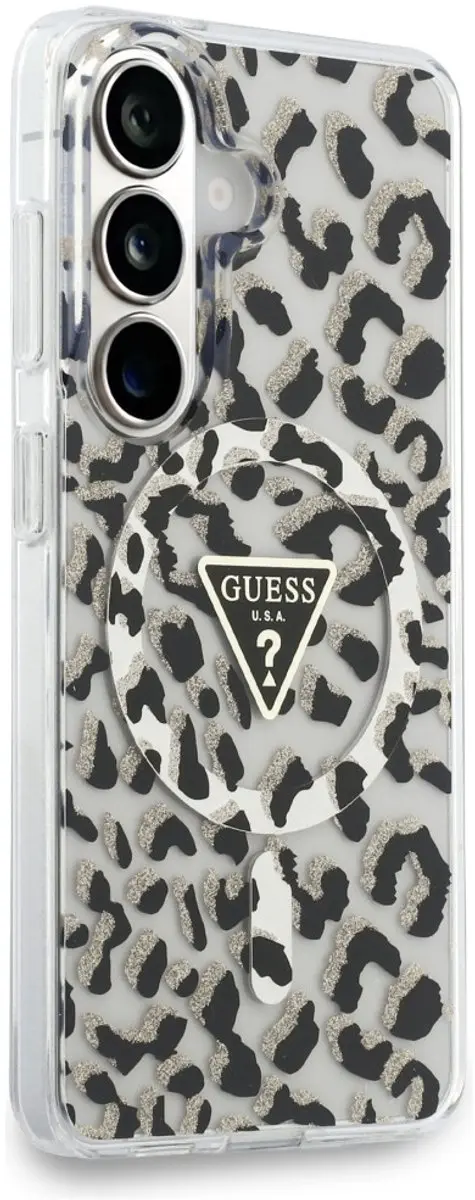 GUESS Hoesje Samsung Galaxy S26 - Panter Zwart - MagSafe