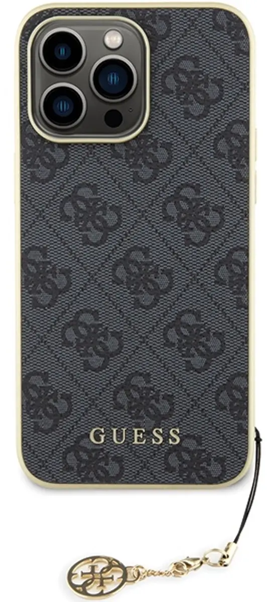 Guess 4G Charms Back Case - iPhone 15 Pro Max - Grijs