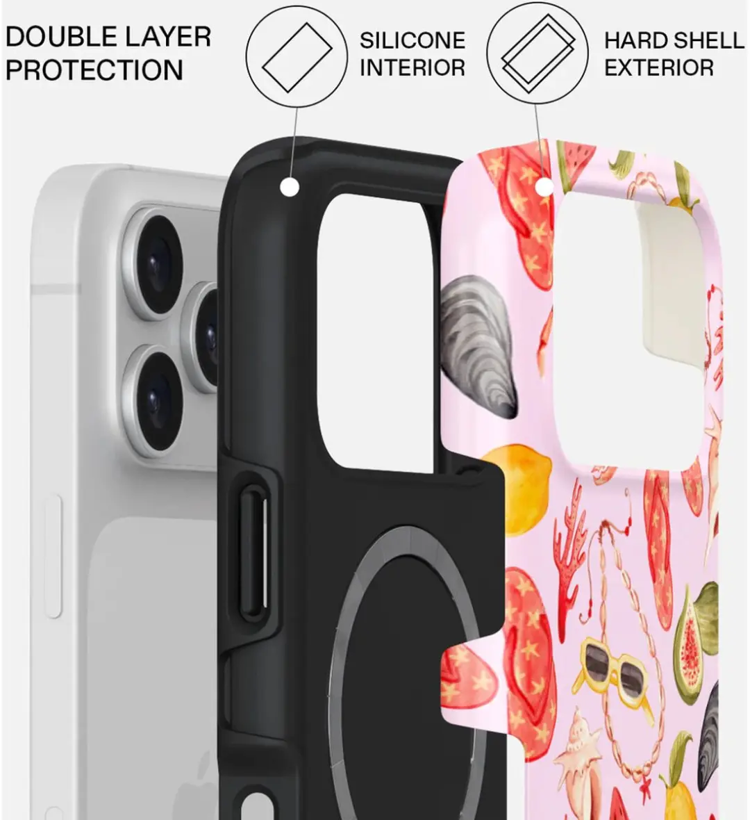 BURGA Tough MagSafe Case geschikt voor Apple iPhone 17 Pro - MagSafe - Bajo El Sol - afbeelding 3 van 6