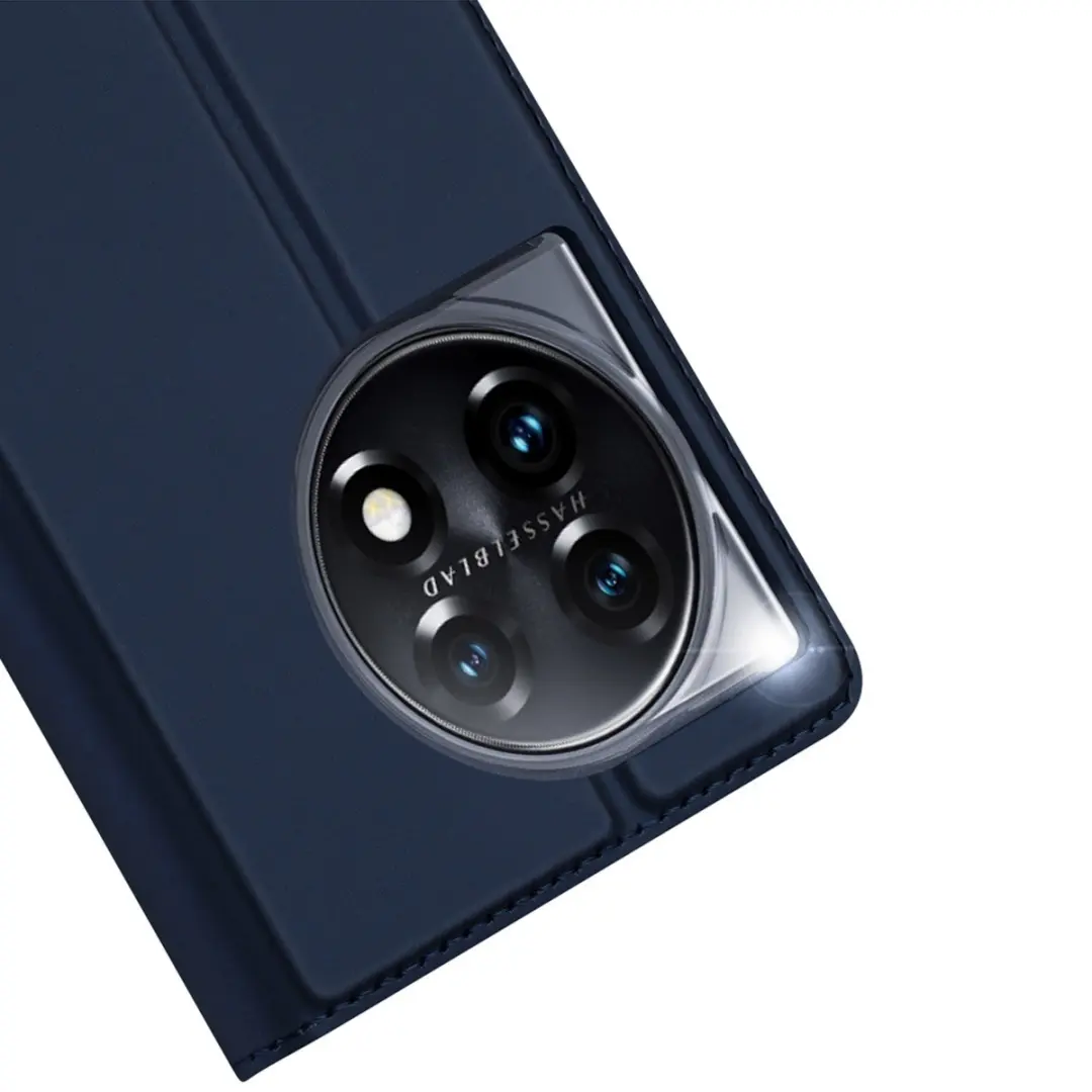 Dux Ducis OnePlus 11 Hoesje Pro Book Case - Donker Blauw