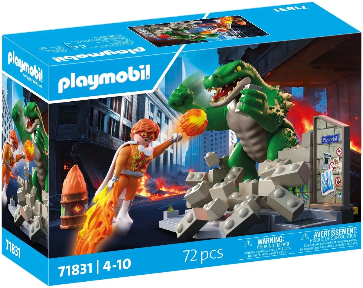 Playmobil Helden Showdown met Reuzenhagedis 71831