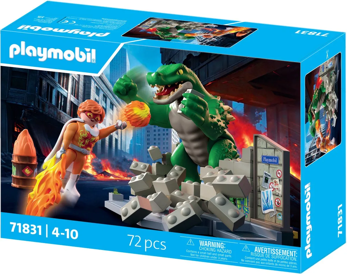 Playmobil Helden Showdown met Reuzenhagedis 71831 - Multicolor