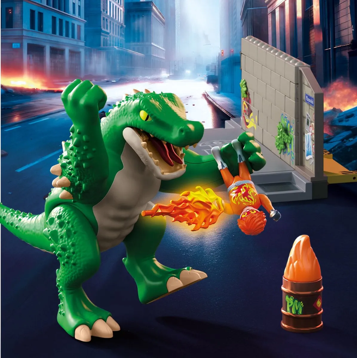 Playmobil Helden Showdown met Reuzenhagedis 71831 - Multicolor