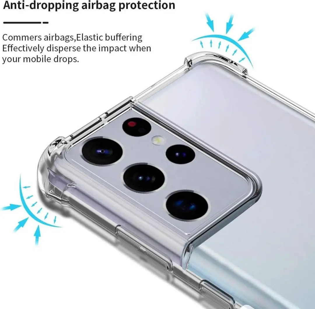 Selected Hoesje Schokbestendig TPU Transparant - Samsung Galaxy S21 Ultra