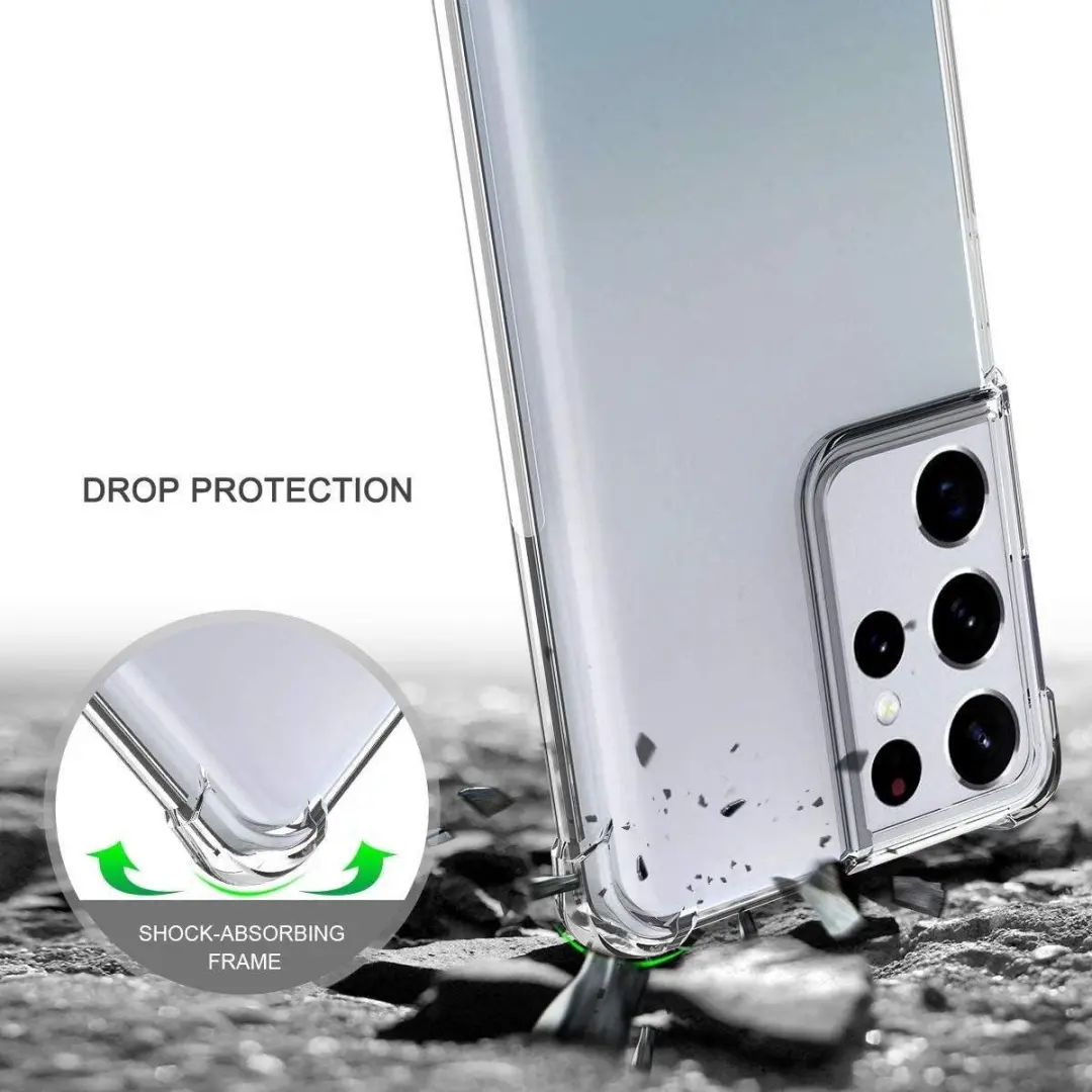 Selected Hoesje Schokbestendig TPU Transparant - Samsung Galaxy S21 Ultra